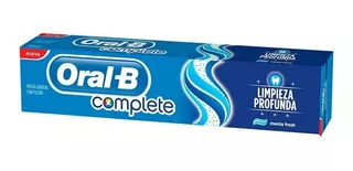 Pasta Dental Oral-b Complete Limpieza Profunda En Crema 140g