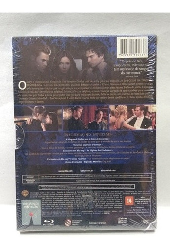 Blu-ray Box The Vampire Diaries Love Sucks 3° Temp Completa