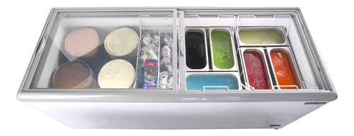 Congelador Movil Con Pantalla De Helado