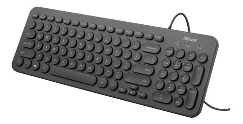 Teclado Trust Muto Silent Español Windows, Mac Os Pc Ntb   