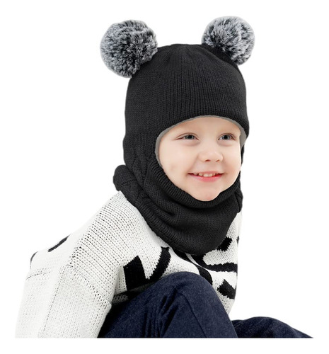 Gorro De Invierno Para Bebes Y Ninas, Bufandas Con Capucha Y