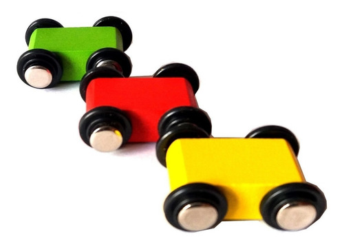 Tobogán Rampa Pista De Madera Con 3 Autitos Juego Didáctico