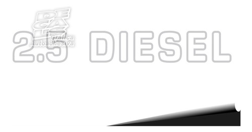 Calcomania 2.5 Diesel De Chevrolet Luv