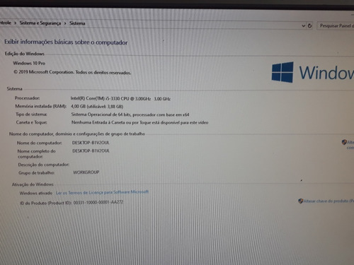 Cpu Hp Compaq Elite 8300 - I5 3330 - 4gb Ddr3 - Hd 500gb