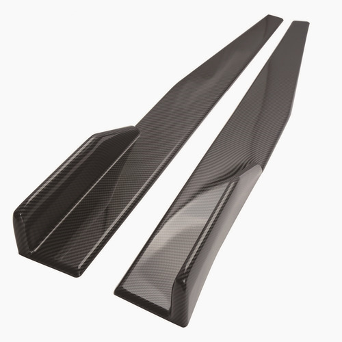 Imagen 1 de 5 de Spliter Lip Spoiler Laterales Estribos Univerales Carbon Abs