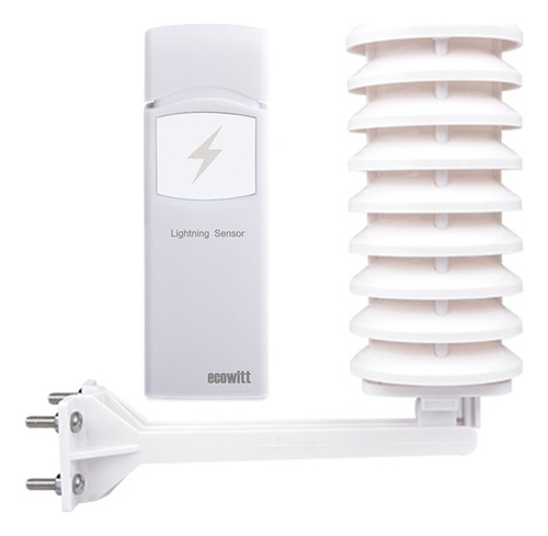 Sensor De Tormentas Eléctricas Ecowitt Wh57 Con Cubierta