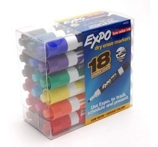 Expo Dry Erase Markers - 18 De Recuento