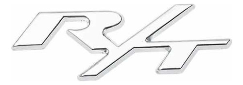Emblema R/t Cromado Metalico Con Adhesivos Plateado