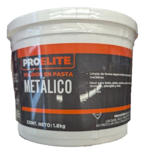 Crema Pulidora Polish Para Metales Pro Elite 1.8 Kg