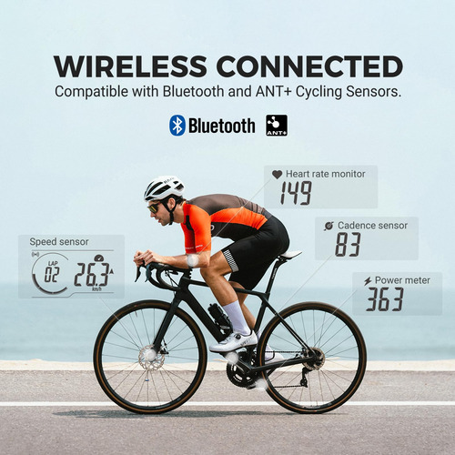 Computadora De Bicicleta Gps Inalámbrica Con Pantalla Lcd