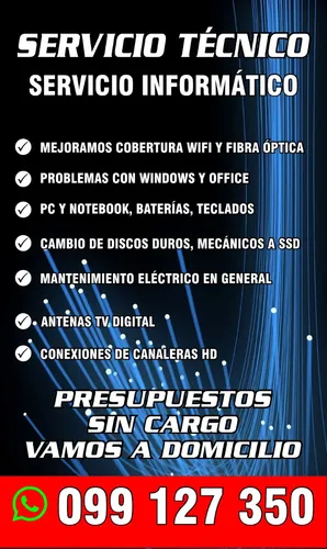 comprar Reparacion Pc, Notebook, Antenas Tv Y Hd