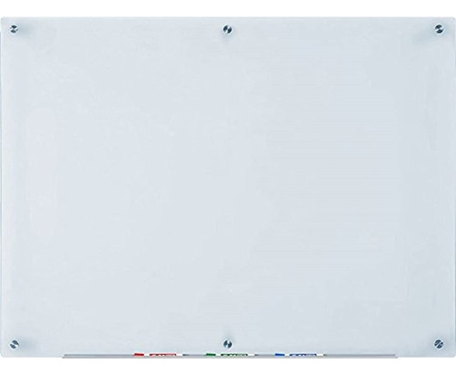 1 Pizarra-vidrio Templado Blanco 3x4 Pies(1.20cmx90cm Aprox)