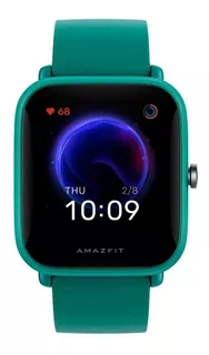 Smartwatch Amazfit Basic Bip U Pro 1.43" caja de policarbonato green, malla green de caucho de silicona A2008