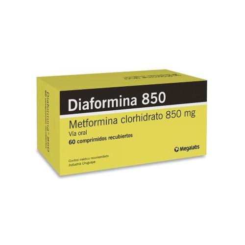 Diaformina 850 Mg 60 Comprimidos