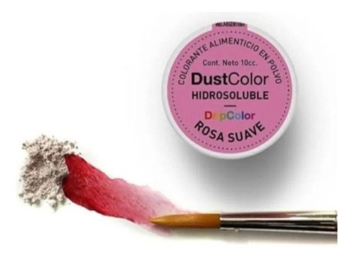 Colorantes Hidrosolubles Dustcolor 10cc Comestibles Veganos Tipo Rosa Suave
