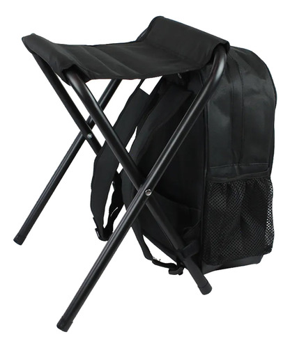 Mochila Com Banqueta Spacio Nautika Confortavel E Pratica Cor Cinza Desenho Do Tecido Lisa
