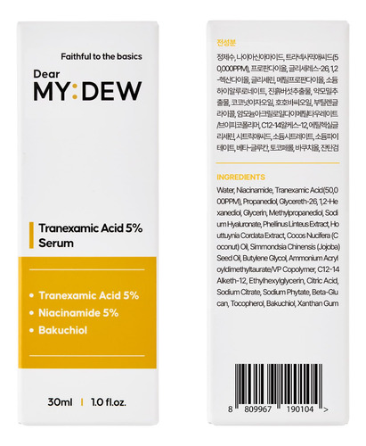 Sérum Dearmydew De Ácido Tranexámico Al 5% Con Niacinamida Y