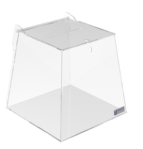 Kit 10 Urnas Pirâmide Em Acrílico Transparente 20 Cm