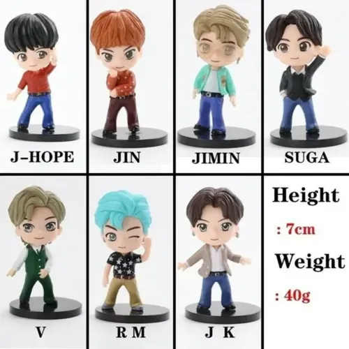 BTS  Figure V3　フィギュア 7種　（コンプリート） Bts Conjunto De Bonecas De Desenho Animado 7pcs M | MercadoLivre