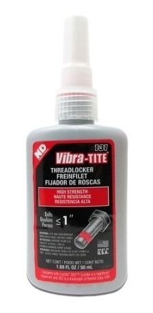 Fijador De Rosca  Vibratite 13150 Rojo 50 Ml Permanente