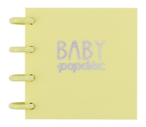 Caderno Baby Peq Pontilhado Amarelo Baunilha 90g/m2 Pop Disc