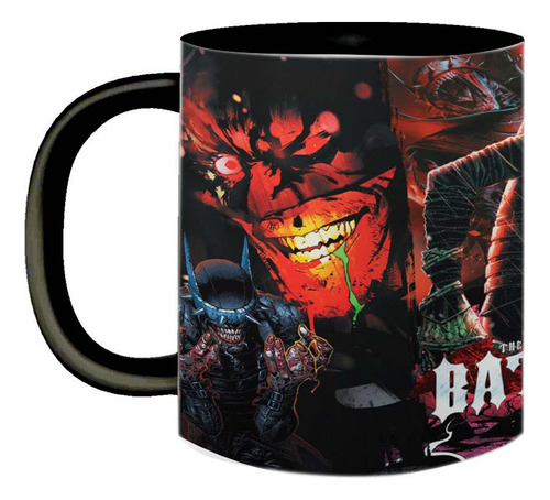 Caneca De Porcelana Colecionável O Batman Que Ri Who Laughs