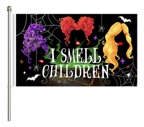 Bandera De Casa Infantil Covido Halloween I Smell, Sanderson