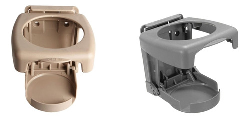 2 Piezas Gris + Beige Coche Plegable Plegable Portavasos