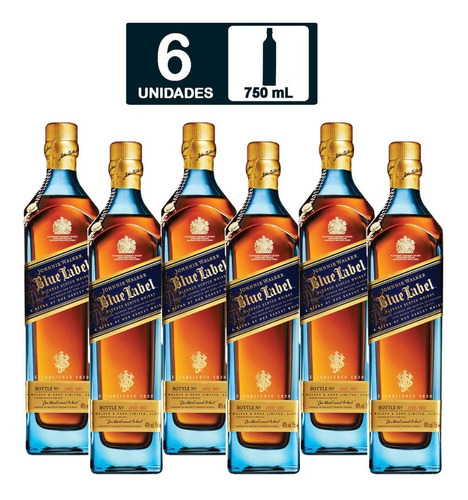 Imagen 1 de 1 de Caja De Whisky Johnnie Walker Blue 750 Ml