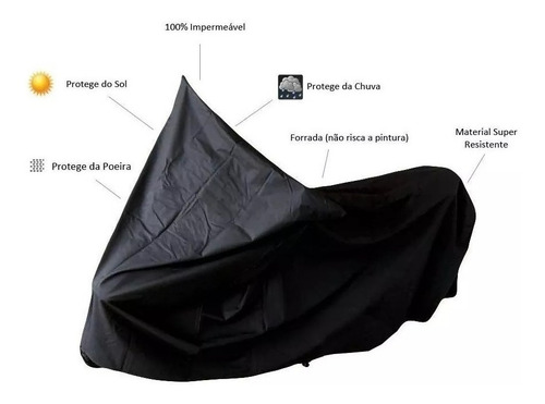 Capa Cobrir Moto Impermeável Todos Os Modelos Impermeável
