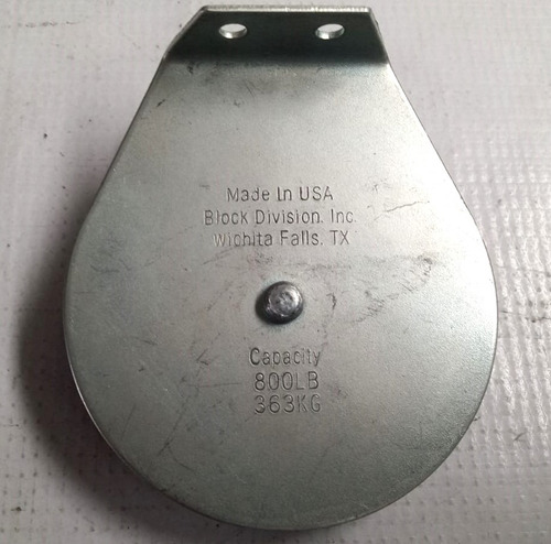 Polea De Acero 800 Lb 3 In, Lote 2 Pza Block División 03058