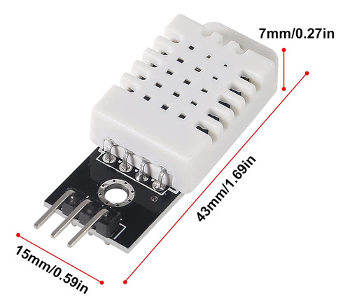 Módulo De Sensor Digital De Temperatura Y Humedad Dht22 De 6