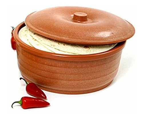 Norpro Tortilla Pancake Keeper, Talla Única, Marrón