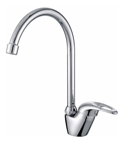 Imagen 1 de 2 de Griferia Cisne Canilla Monocomando Pico Movil Cocina Baño