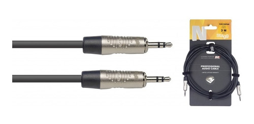 Cable Stagg Mini Plug Estereo 3 Mts - Pro Metal Auricular Pc