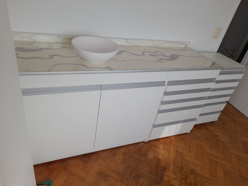 Mueble Odontologia Estetica Revestida En Pvc Simil Marmol