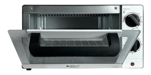 Imagen 2 de 5 de Horno De Mesa 9l Control Mecánico 110v Negro Y Blanco Gplus