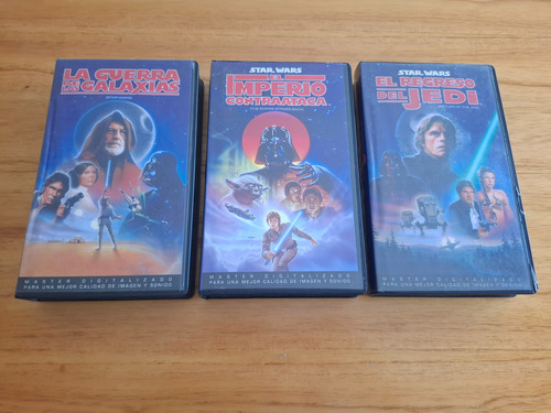 Lote Trilogia Original Vhs Star Wars Impecable (Usado)