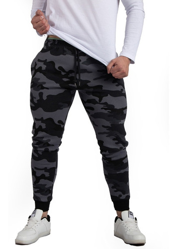 Imagen 2 de 9 de Pack 2 Pantalones Joggers Camuflado Tactico Moda Militar A66