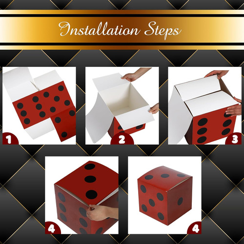 Tinlade 6 Piezas Grandes Dados De Casino Cajas 11 En ...