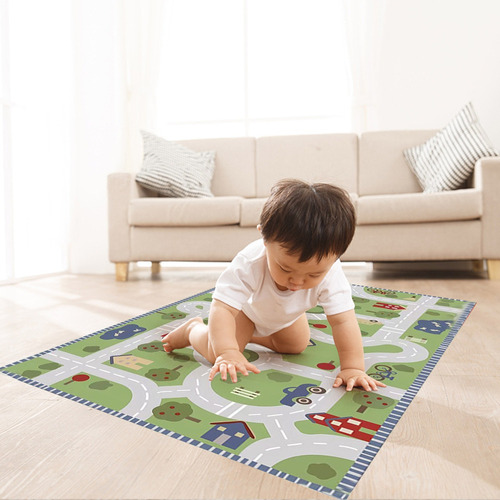 Juego De Alfombrillas Infantiles Lavable Track Maze Crysta