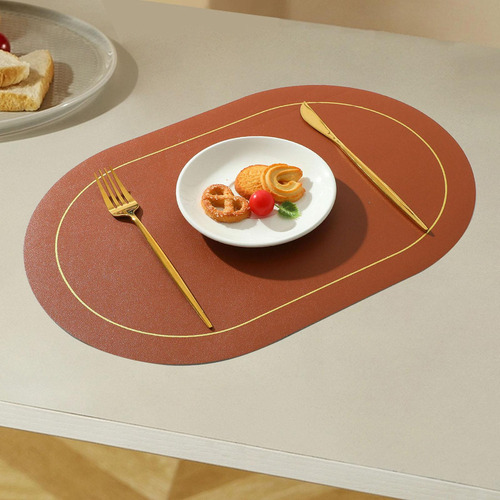 M Mantel Individual Ovalado Para Mesa De Comedor, Tapete De