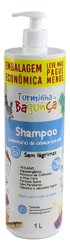  Shampoo Kids Para Bebê Turminha Da Bagunça 1l Vegano