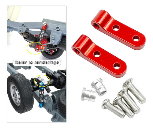 Soportes De Amortiguador Trasero Aptos Para Accesorios Rojo
