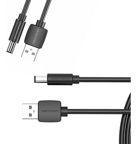 Cable Macho Power Dc 5.5mm Energia Carga Usb 2.0 Laptop (1m)
