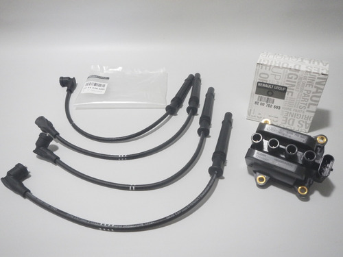 Kit Bobina +  Cables Original Renault Clio 2 1.2 16v D4f.