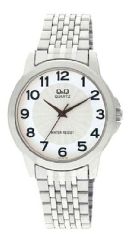 Reloj De Marca Q&q  Plateado Hombre E11