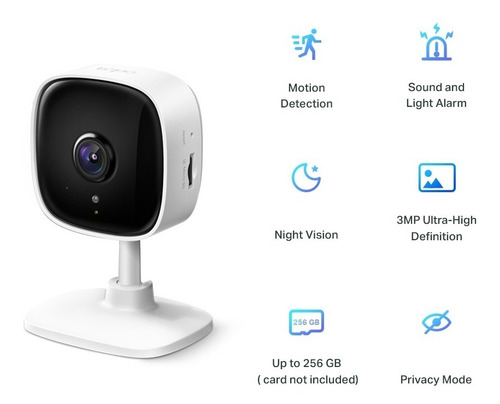 Imagen 2 de 2 de Camara De Seguridad Para El Hogar Tp-link Tapo C110 Wifi 3mp