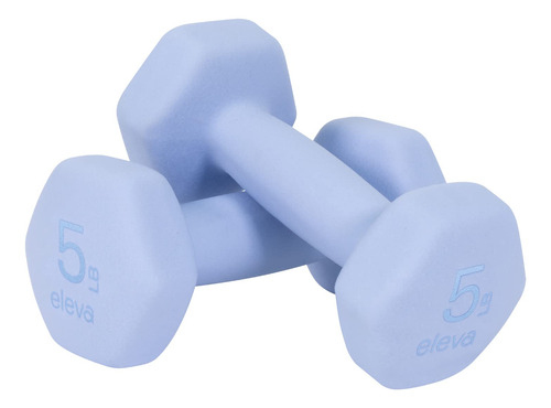 Set De Mancuernas Hexagonales 2 Pzas 2.2kg Neopreno Premium