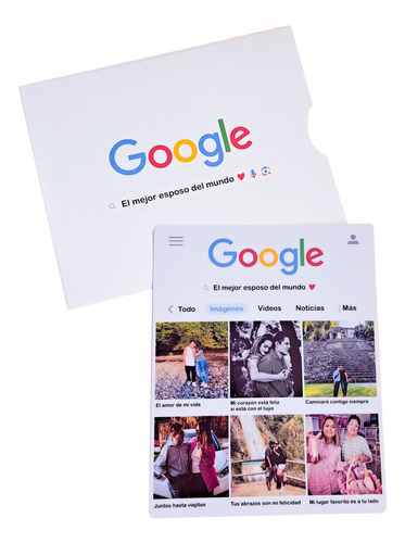 Tarjeta De Regalo Jumbo Personalizada Google